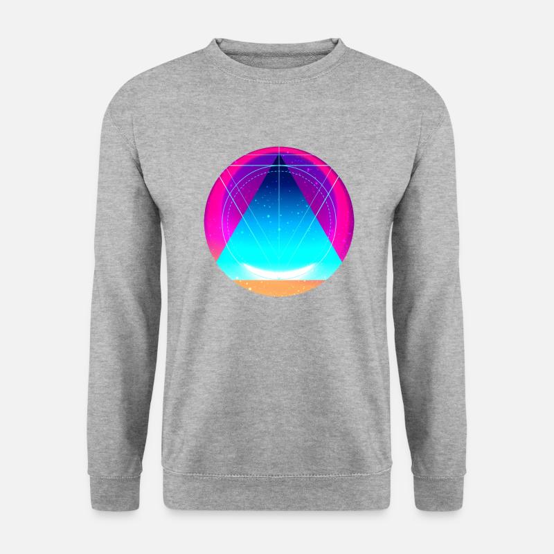 Universum - Unisex Pullover - Weißgrau meliert