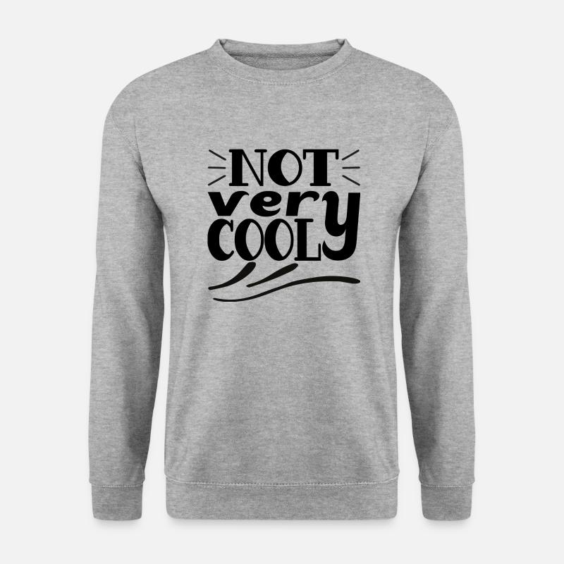 Not Very Cool - Unisex Pullover - Weißgrau meliert