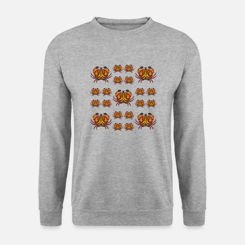 Krebs - Unisex Pullover - Weißgrau meliert