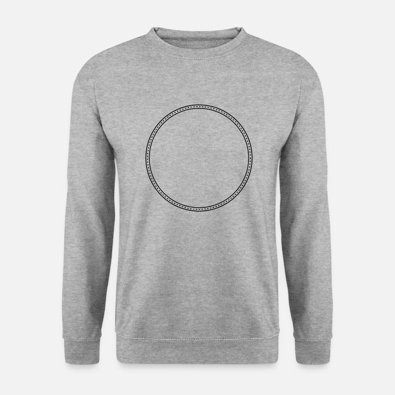 Punkty Circle Frame Decor - Bluza unisex - biało-szary melanż
