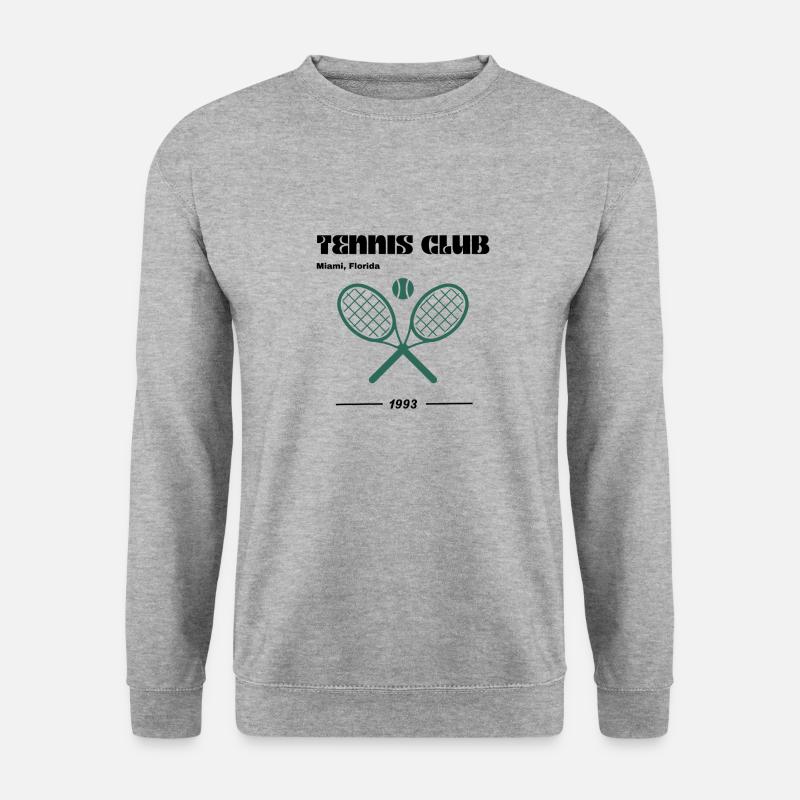 Tennis Club - Unisex Pullover - Weißgrau meliert