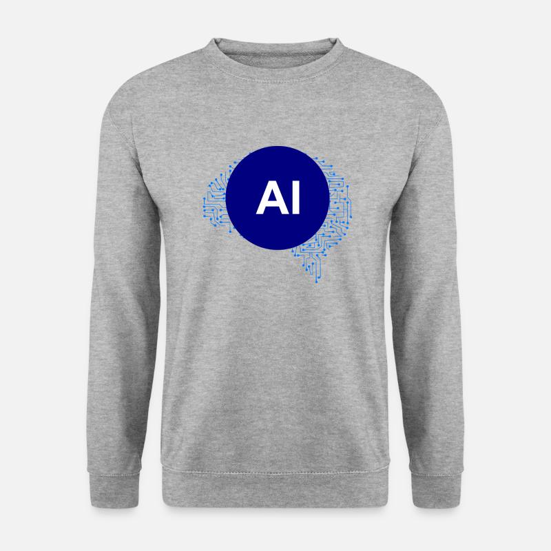 AI artificial intelligence - Unisex Sweatshirt - salt & pepper