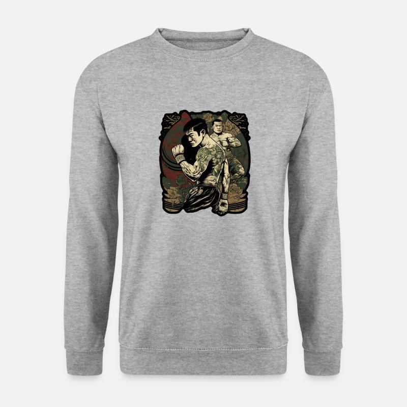 Kämpfer - Unisex Pullover - Weißgrau meliert