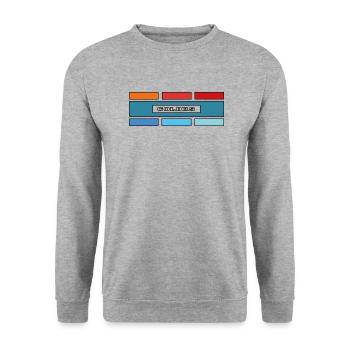 Colors square T-shirt Hoodie Sweatshirts - Unisex Sweatshirt - salt & pepper - Front - Alina (178cm) & Michal (187cm)