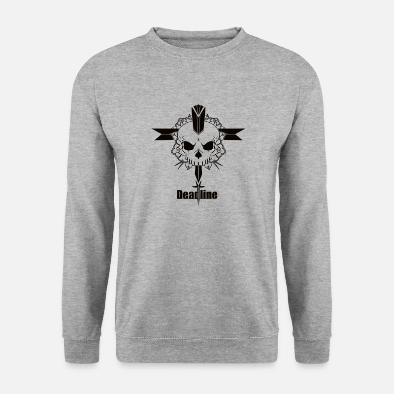 Deadline - Unisex Pullover - Weißgrau meliert