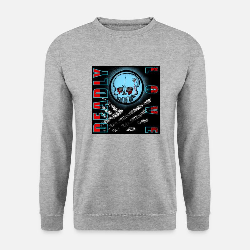 Deadly love - Unisex Pullover - Weißgrau meliert