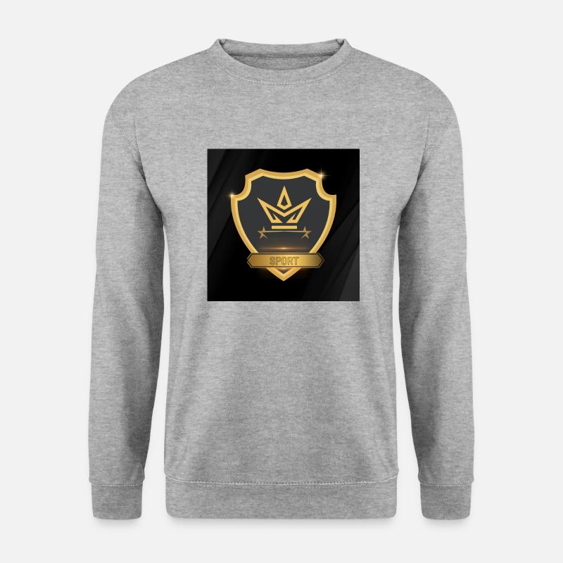 Logo, Design - Unisex Pullover - Weißgrau meliert