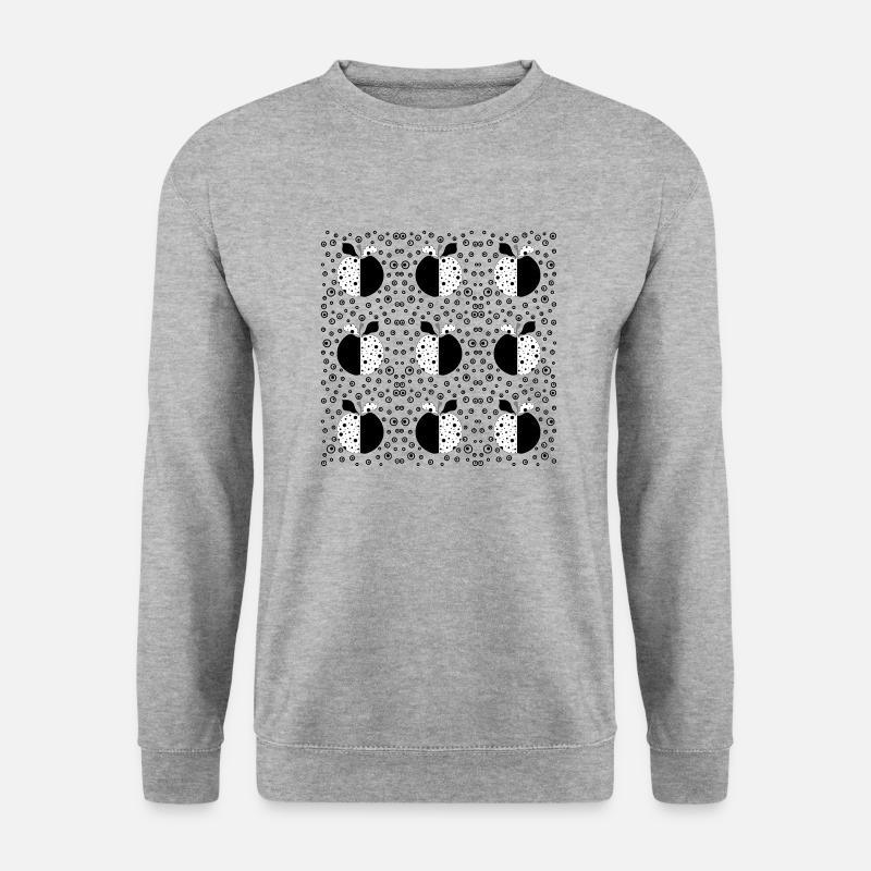 Äpfel - Unisex Pullover - Weißgrau meliert