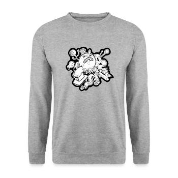 Celestial - Unisex Sweatshirt - salt & pepper - Front - Alina (178cm) & Michal (187cm)