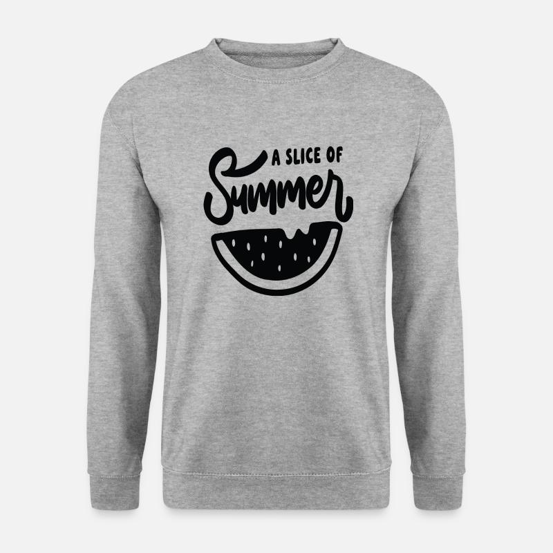 A Slice Of Summer - Unisex Pullover - Weißgrau meliert