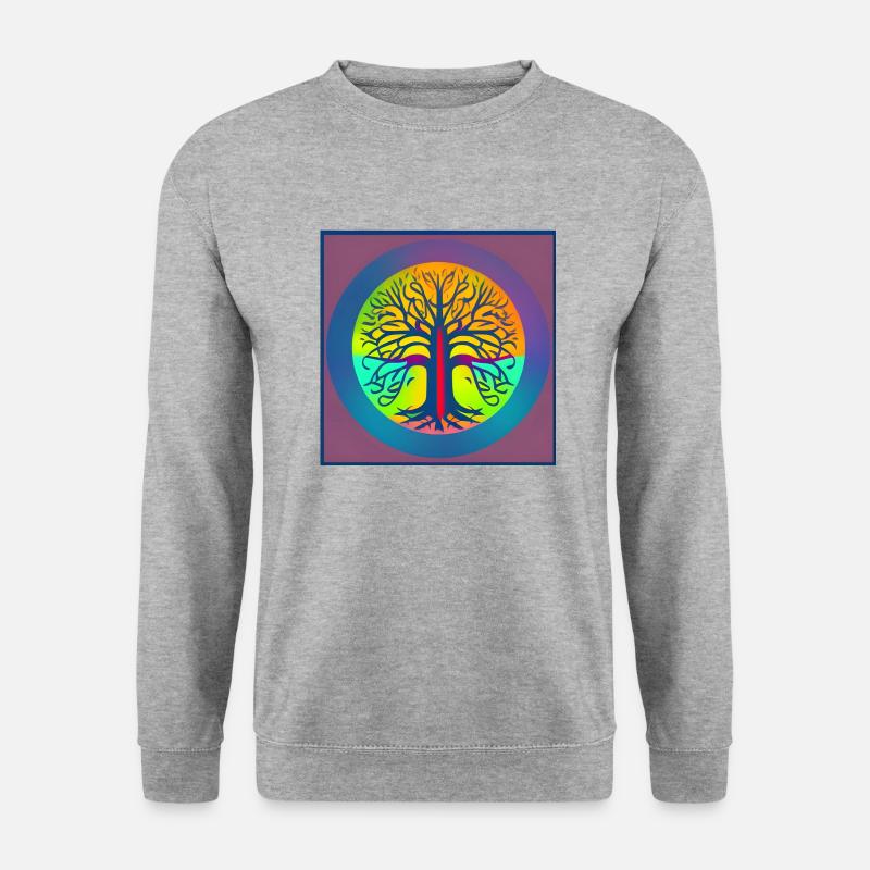 Arbre de vie flashy - Sweat-shirt Unisexe - gris chiné