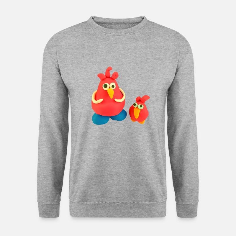 crazy chickens - Unisex Sweatshirt - salt & pepper