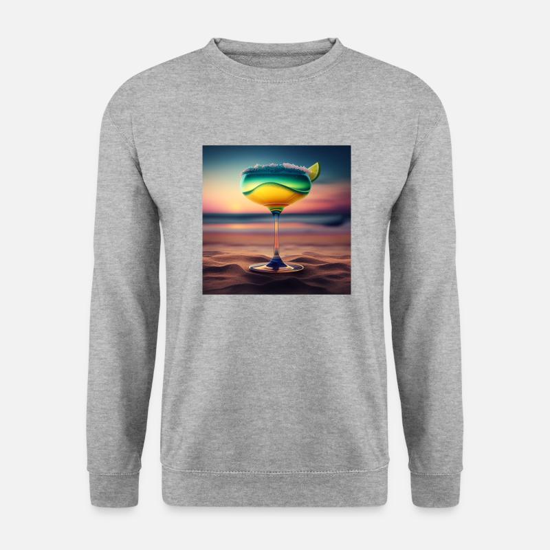 Cocktail 8 Geschenk - Unisex Pullover - Weißgrau meliert