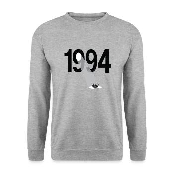 Vintage 1994 - Unisex Sweatshirt - salt & pepper - Front - Alina (178cm) & Michal (187cm)