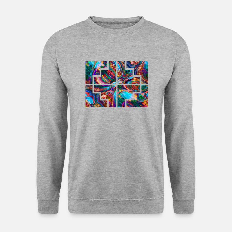 Geometric Collor - Unisex Sweatshirt - salt & pepper