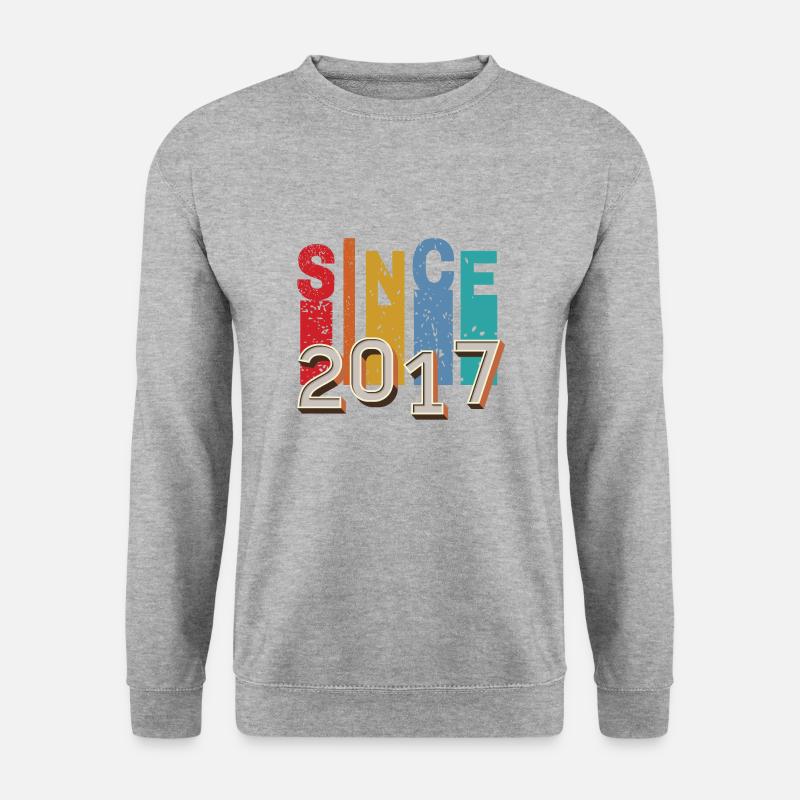 Since 2017 retro - Unisex Sweatshirt - salt & pepper