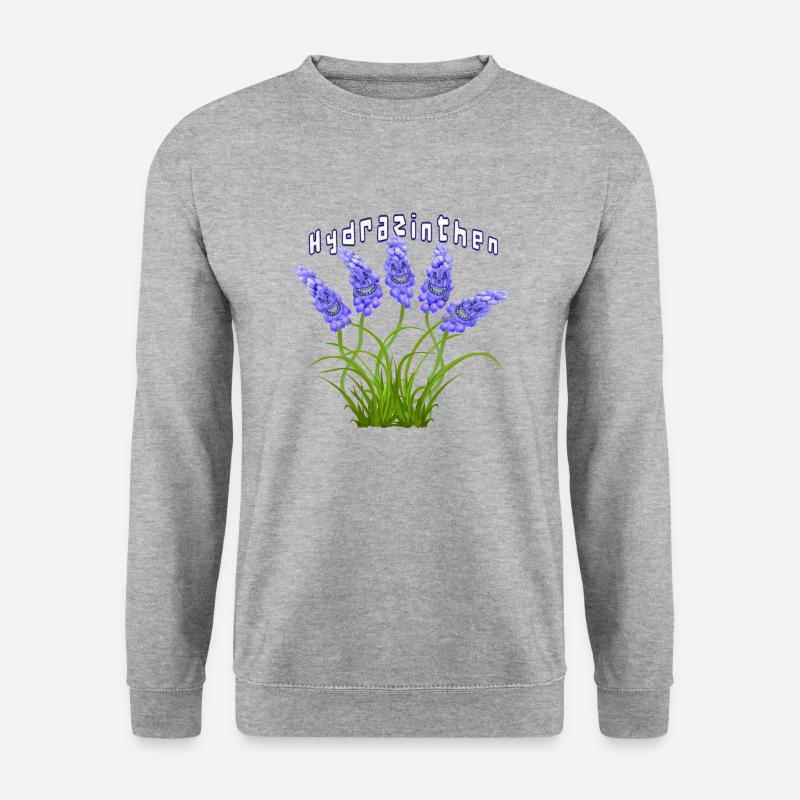 Hydrazinthen - Hydra-Hyazinthen - Unisex Pullover - Weißgrau meliert