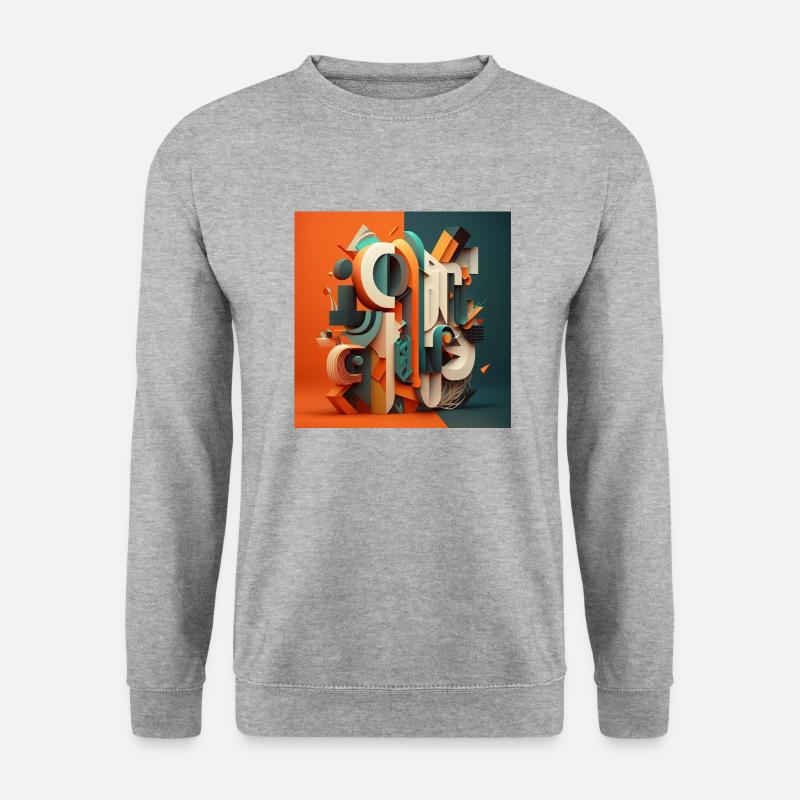 Graffiti - Unisex Pullover - Weißgrau meliert