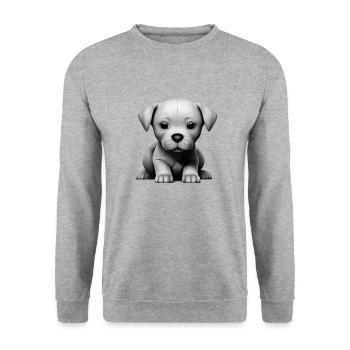 Labrador Retriever Labrador Propriétaire Chiot - Sweat-shirt Unisexe - gris chiné - Devant - Alina (178cm) & Michal (187cm)
