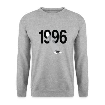 Vintage 1996 - Unisex Sweatshirt - salt & pepper - Front - Alina (178cm) & Michal (187cm)