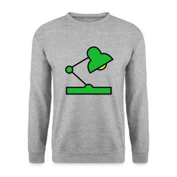 Desk lamp - Unisex Sweatshirt - salt & pepper - Front - Alina (178cm) & Michal (187cm)