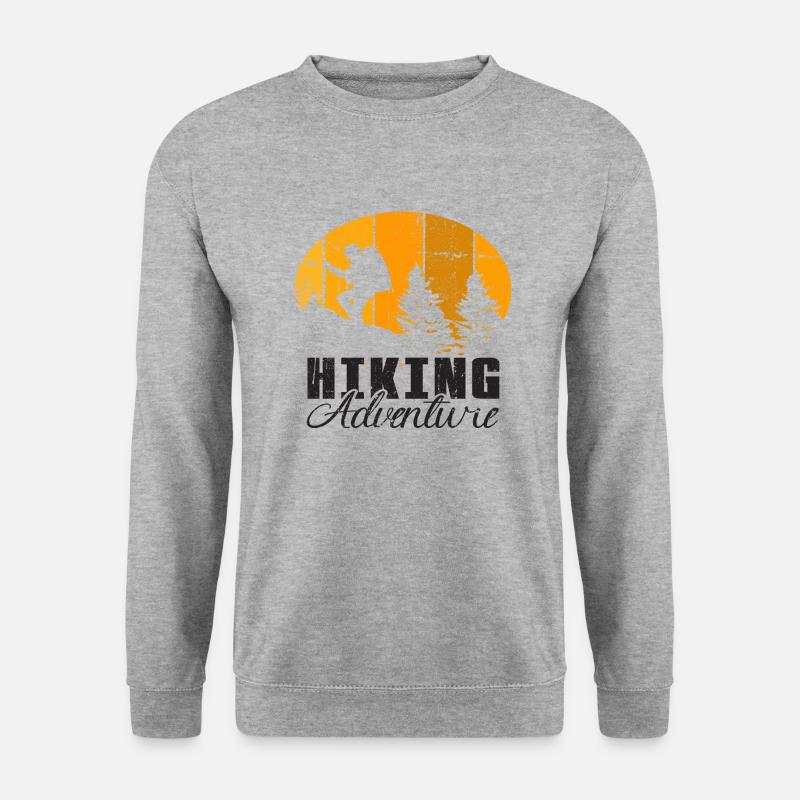 HIking Adventure - Unisex Pullover - Weißgrau meliert