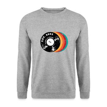 Vintage 2001 - Unisex Sweatshirt - salt & pepper - Front - Alina (178cm) & Michal (187cm)
