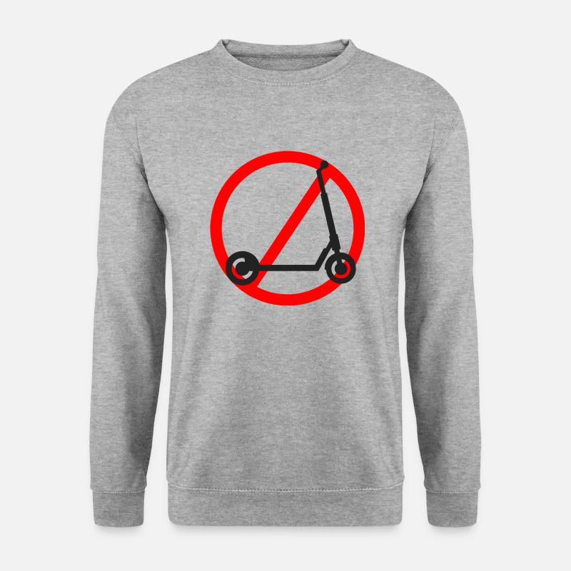 E-Scooter Roller - Unisex Pullover - Weißgrau meliert