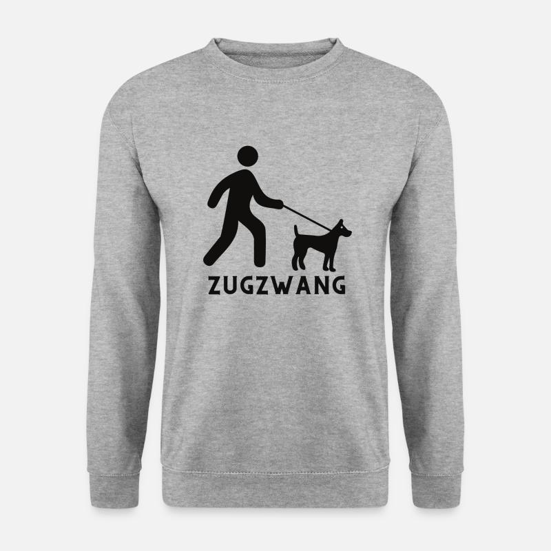 Zugzwang - Unisex Pullover - Weißgrau meliert