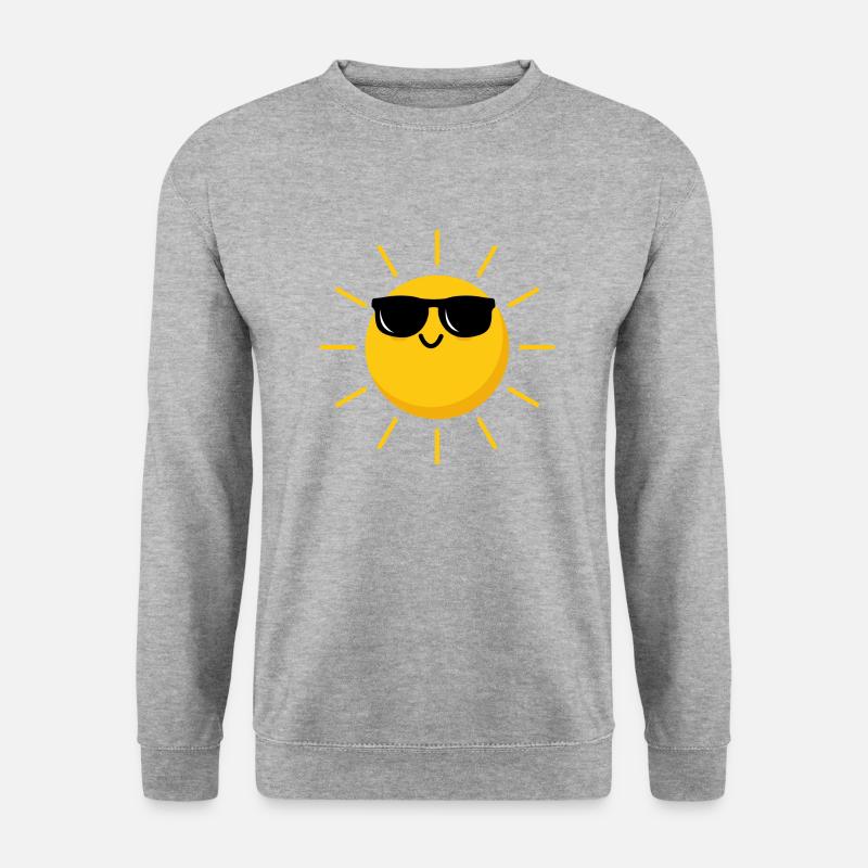 Sonnenbrille - Unisex Pullover - Weißgrau meliert
