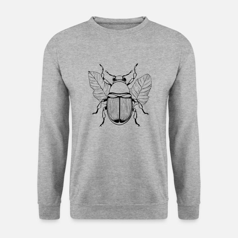 Insekten Krabbeltiere Arthropoden - Unisex Pullover - Weißgrau meliert