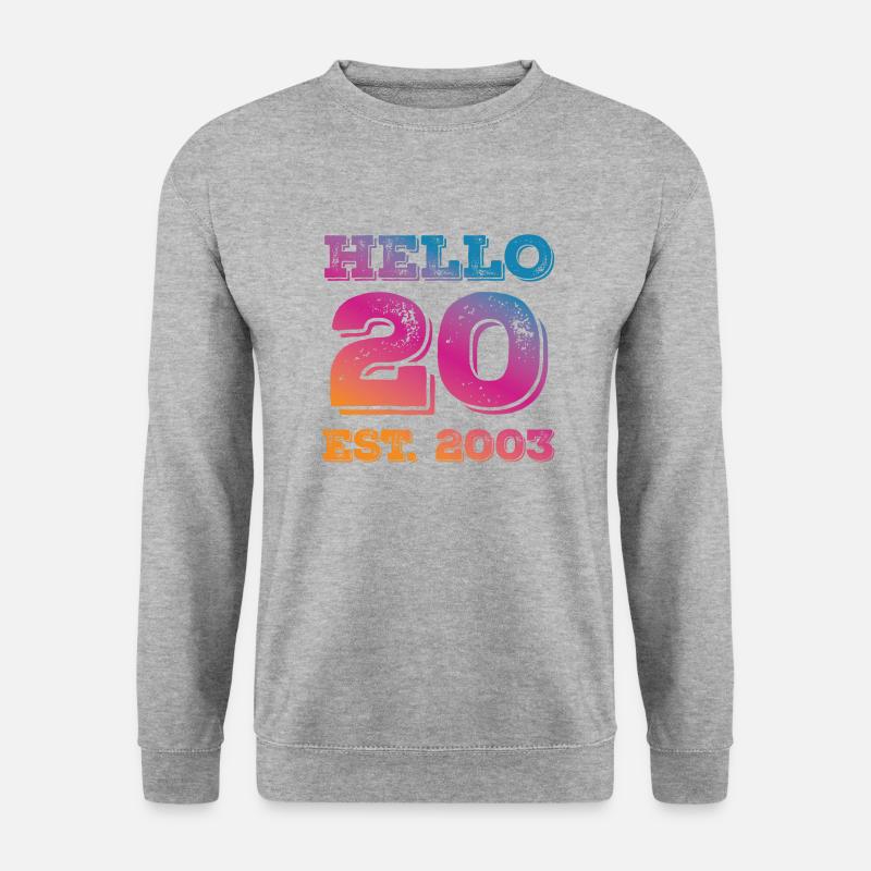 20e anniversaire 2003 - Sweat-shirt Unisexe - gris chiné