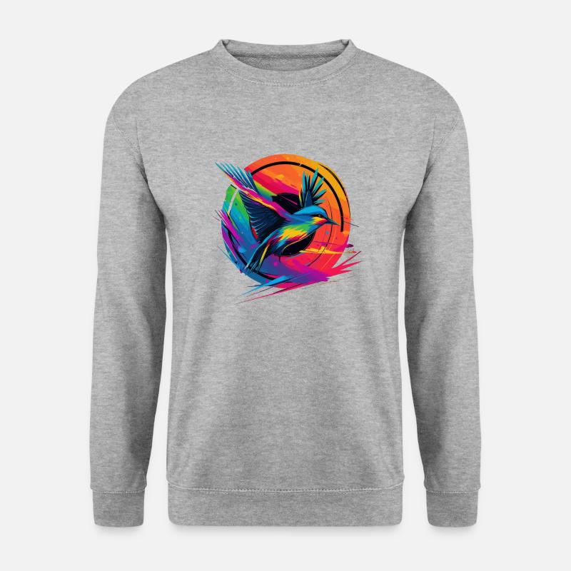 Logo Colorama Vogel - Unisex Pullover - Weißgrau meliert
