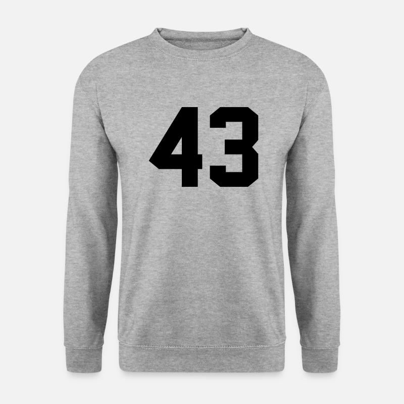 43 - Unisex Pullover - Weißgrau meliert