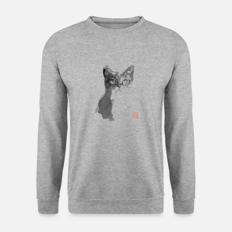 Mokka - Unisex Pullover - Weißgrau meliert