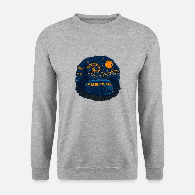Fantastische Abenteuer warten auf dich - Unisex Pullover - Weißgrau meliert