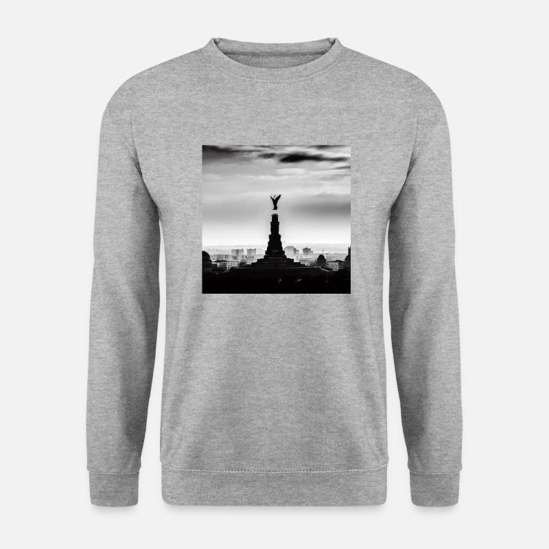 Gothischer Engel - WGT Hommage - Unisex Pullover - Weißgrau meliert