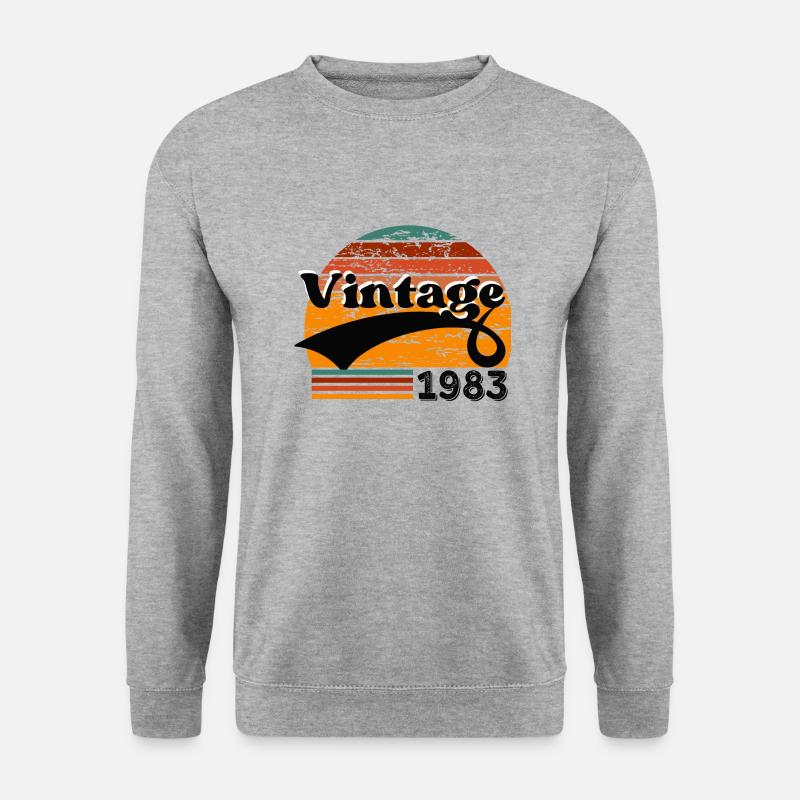 Jahrgang 1983 - Unisex Pullover - Weißgrau meliert