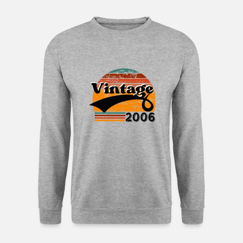 Jahrgang 2006 - Unisex Pullover - Weißgrau meliert