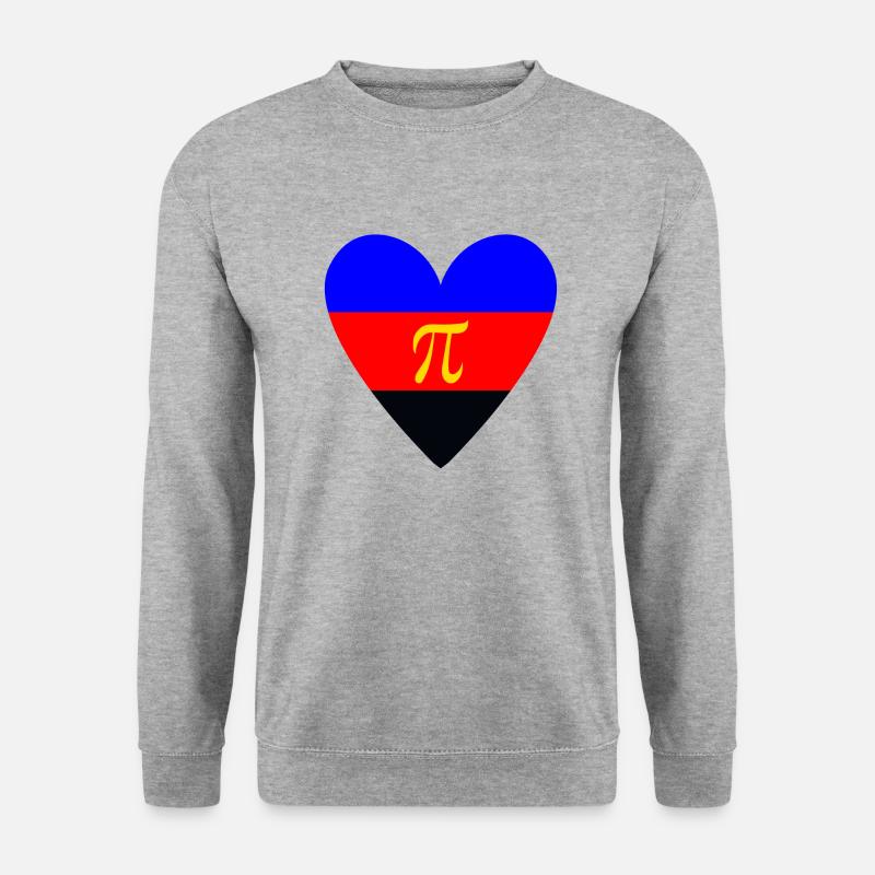 Polyamorie PrideLove - Unisex Pullover - Weißgrau meliert