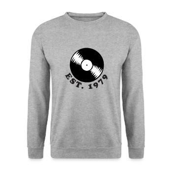 Millésime 1979 - Sweat-shirt Unisexe - gris chiné - Devant - Alina (178cm) & Michal (187cm)