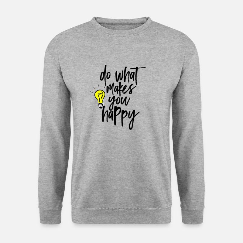 MOTIVATION - Unisex Pullover - Weißgrau meliert