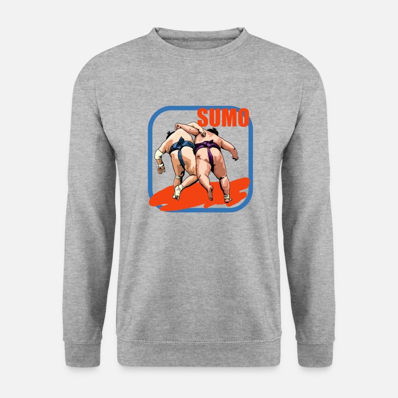 SUMO II - Unisex Pullover - Weißgrau meliert
