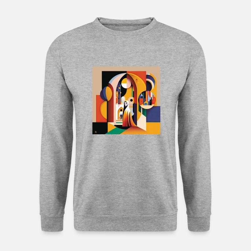 The Bauhaus Legacy - Unisex Pullover - Weißgrau meliert