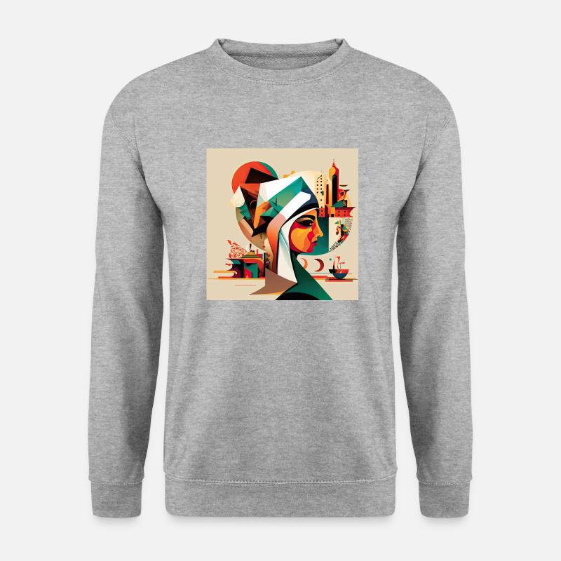 The Bauhaus Legacy - Unisex Pullover - Weißgrau meliert