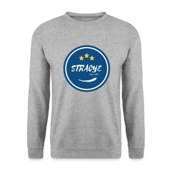 Logo original - Sweat-shirt Unisexe - gris chiné - Devant - Alina (178cm) & Michal (187cm)