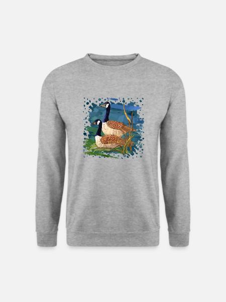 Birds - Unisex Sweatshirt - salt & pepper