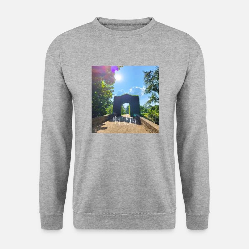 My Way - Unisex Pullover - Weißgrau meliert