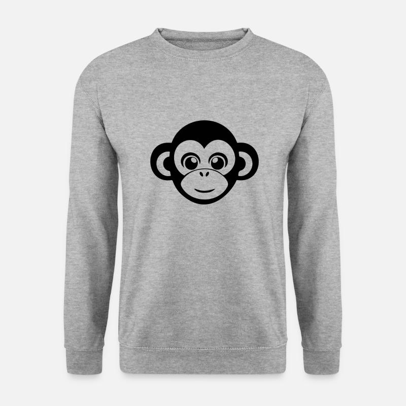 Monkey Monkey Monkey Face Jungle - Unisex Sweatshirt - salt & pepper