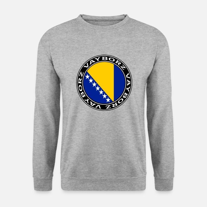 Vayborz Bosnia - Unisex Pullover - Weißgrau meliert